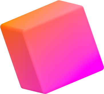 Vibrant Blocky 3D Shape Gradient Cube
